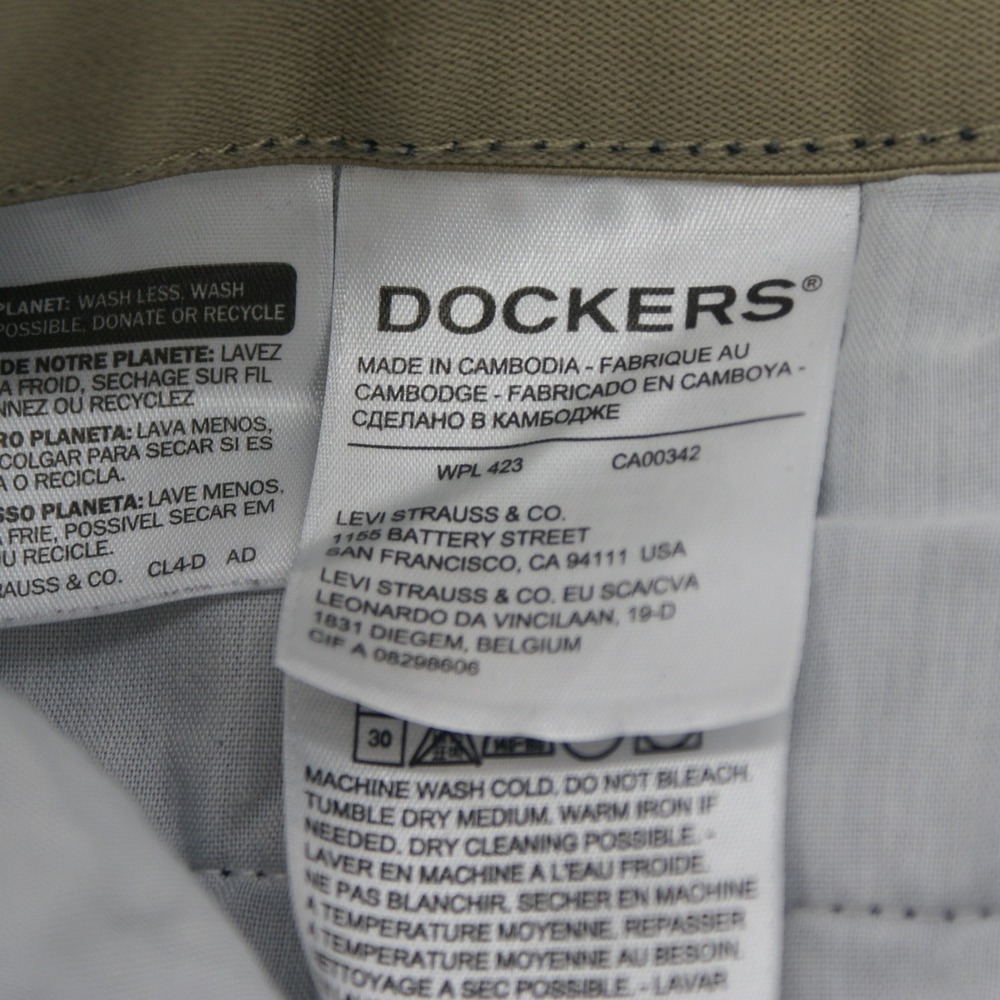Dockers Mens Ultimate Chino Shorts Navy Blue Flat Front Size 38 69810-0006 - Picture 4 of 10